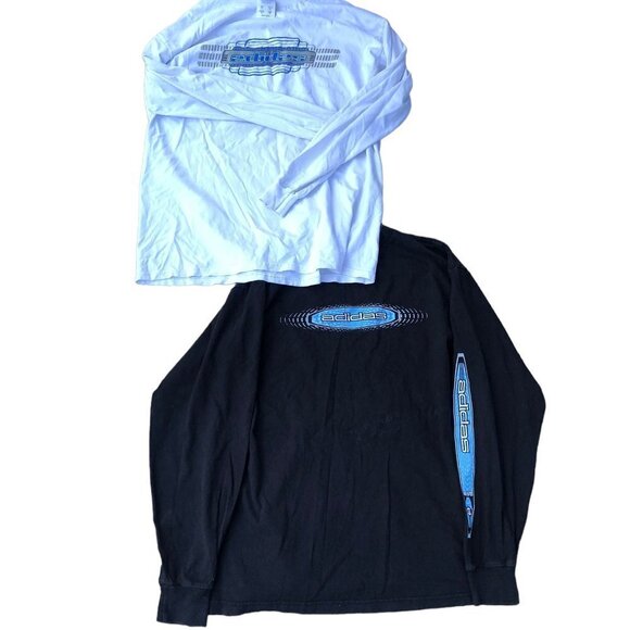 Bundle of 2 Vintage Adidas Shirts Large - White/Black - Picture 4 of 7